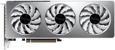 Видеокарта GIGABYTE NVIDIA  GeForce RTX 3060 GV-N3060VISION OCV2-12GD 12ГБ Vision, GDDR6, OC,  Ret