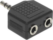 Изображение товара Адаптер аудио NingBo Headphone Splitter 2xJack 3.5 черный