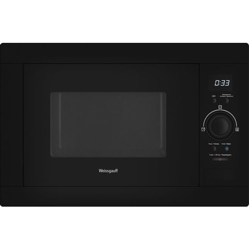 Встраиваемая микроволновая печь WEISSGAUFF BMWO-256, 25л, 900Вт, черный [439036]