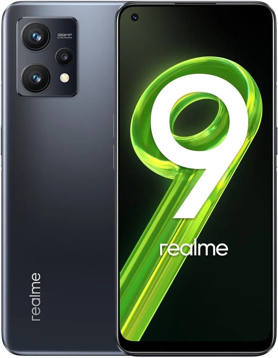 Смартфон REALME 9 6/128Gb, RMX3521, черный – купить в Ситилинк | 1783107