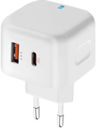 Изображение товара Сетевое зарядное устройство PERO TC10,  USB-A,  USB-C, 20Вт, 3.1A, белый [тс10whpd]