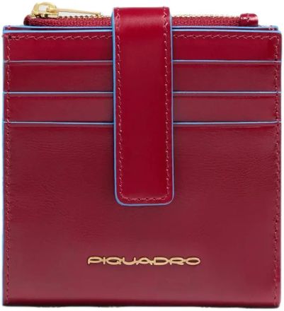 Чехол для кредитных карт Piquadro Blue Square PP6843B2R/R, кожа натуральная, красный