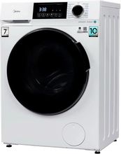Стиральная машина узкая Midea MFC3712BSW40/W, с паром, инверторная
