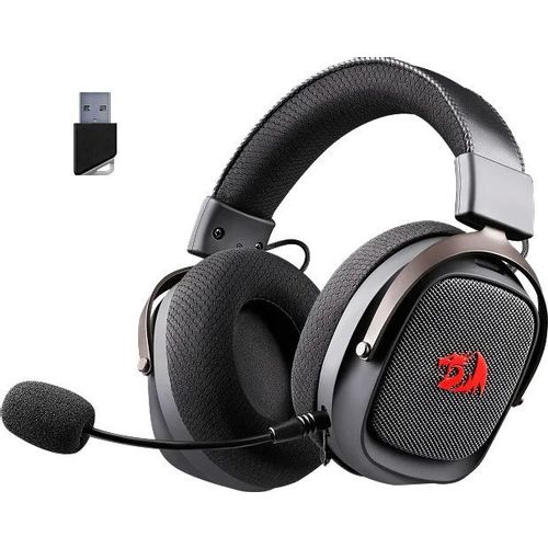 Гарнитура игровая Redragon Ushi Pro 7.1, для компьютера и игровых консолей, накладные, беспроводные/Bluetooth/USB, черный [73019]