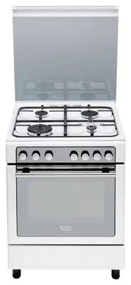 Газовая плита Hotpoint-Ariston CG65SG1 (W) IT/HA H, газовая духовка ...