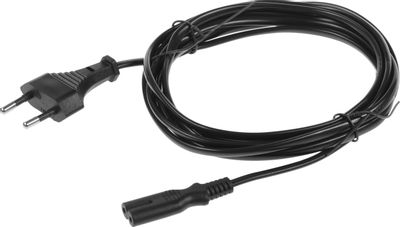 Кабель питания Buro IEC C7 (2-pin) - Евровилка, 3м [bu-pcab-3-2pin ...