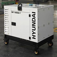Изображение товара Дизельный генератор Hyundai DHY 14000SE-T, 220/380, 11кВт, на колёсах