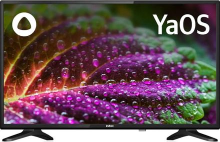 32" Телевизор BBK 32LEX-7264/TS2C HD, СМАРТ ТВ, YaOS, черный