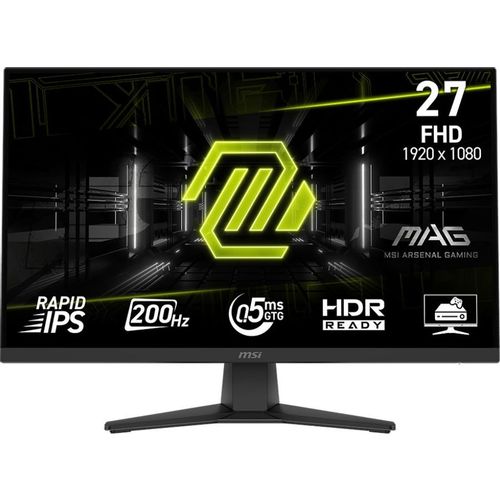 27" Монитор MSI Mag MAG 272F, 1920x1080, IPS, 200Гц, 1хHDMI, 1хDP, черный [9s6-3ce51t-007]