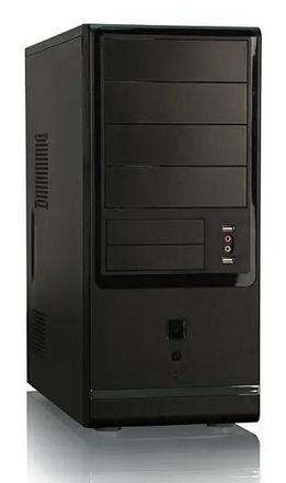 Корпус ATX Foxconn TSAA-426, без БП, черный и серебристый