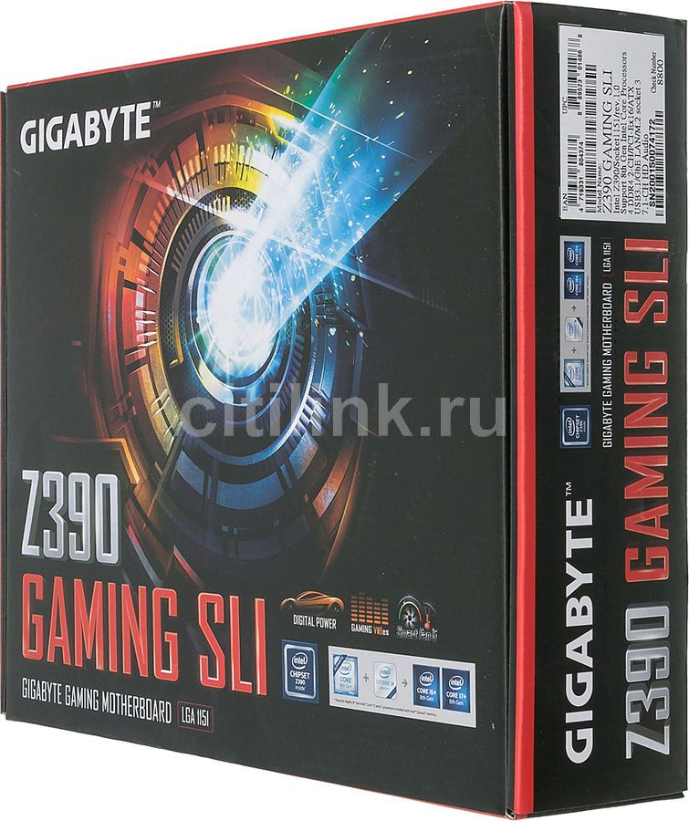GIGABYTE Z390 GAMING SLI LGA 1151v2 Intel Z390