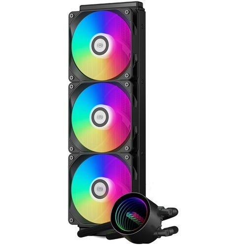 Система водяного охлаждения PCCOOLER DA360 V2, 4-pin, ARGB, 120мм, черный, retail [da360v2-bkawxx-gl]