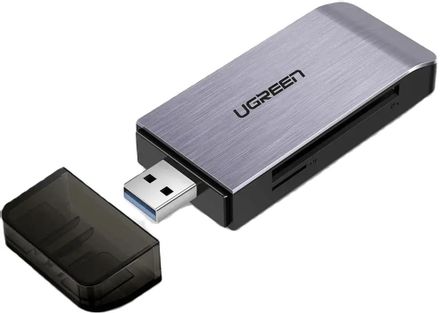 Картридер внешний UGREEN CM180, серый