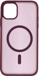 Чехол (клип-кейс) ZIBELINO Matte Shield, для Apple iPhone 11, противоударный, бургунди