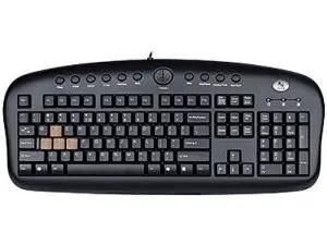 Клавиатура A4Tech KB-28G-1,  PS/2, черный [kb-28g-1 ps (black)]
