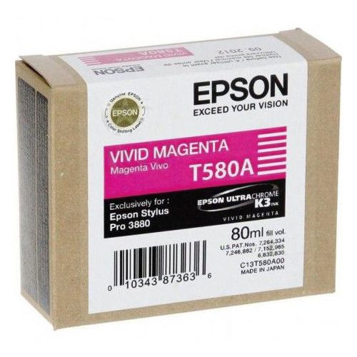 Картридж Epson T580A, пурпурный / C13T580A00