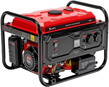 Бензиновый генератор MTX RS-4000E, 220 В, 3.3кВт, с АКБ