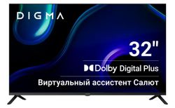 Изображение товара 32" Телевизор Digma DM-LED32SBB36 FULL HD, СМАРТ ТВ, Салют ТВ, черный Изображение товара 32" Телевизор Digma DM-LED32SBB36 FULL HD, СМАРТ ТВ, Салют ТВ, черный