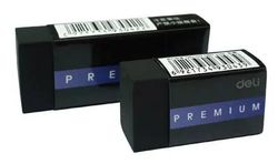 Ластик Deli Premium, 60x24x12мм , черный