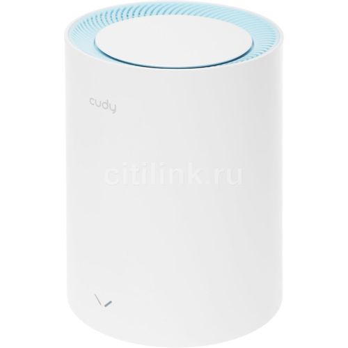 Бесшовный Mesh роутер CUDY M1200, Wi-Fi 5, AC1200, 2.4/5ГГц, 1 LAN, белый [m1200(1-pack)]