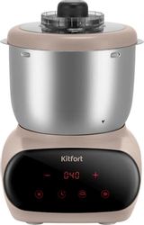 Миксер KitFort КТ-4412, бежевый и серебристый