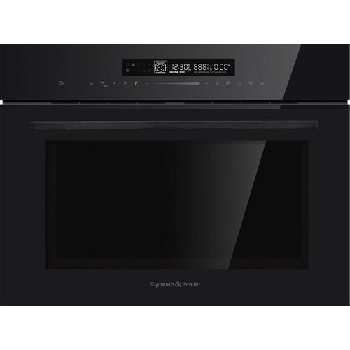 Духовой шкаф электрический ZIGMUND & SHTAIN E 178, 50л, дверца с 3 стеклами, черное стекло