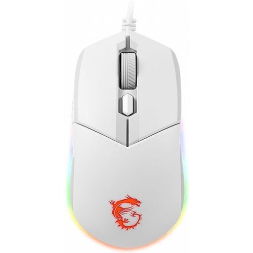 Мышь проводная MSI Clutch GM11, игровая, оптическая, USB, 5000dpi, белый [s12-0401970-cla]