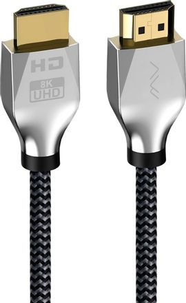 Кабель видео CAWEON CCI,  HDMI (m) -  HDMI (m),  ver 2.1,  медь луженая, 1м, GOLD,  черный [cci-1m]