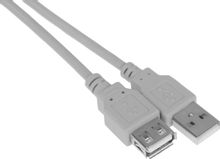 Изображение товара Кабель USB2.0  USB A(m) -  USB A(f),  3м,  серый