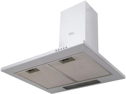 Вытяжка каминная OASIS KB-60W, кнопочное управление, белый