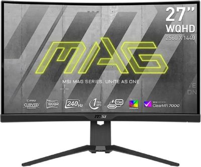 27" Монитор MSI Mag 275CQRXF, 2560x1440, VA, 240Гц, 2хHDMI, 1хDP ...