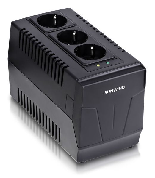 Стабилизатор напряжения SunWind AVR-1500 черный