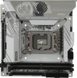 Изображение товара Материнская плата MSI MPG Z890I EDGE TI WIFI, Socket LGA 1851, Intel Z890, mini-ITX, Ret Изображение товара Материнская плата MSI MPG Z890I EDGE TI WIFI, Socket LGA 1851, Intel Z890, mini-ITX, Ret