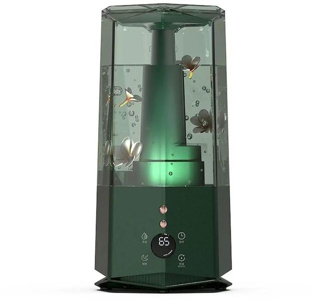 Увлажнитель воздуха ультразвуковой DEERMA DEM-F360DW,  4л,  зеленый/черный
