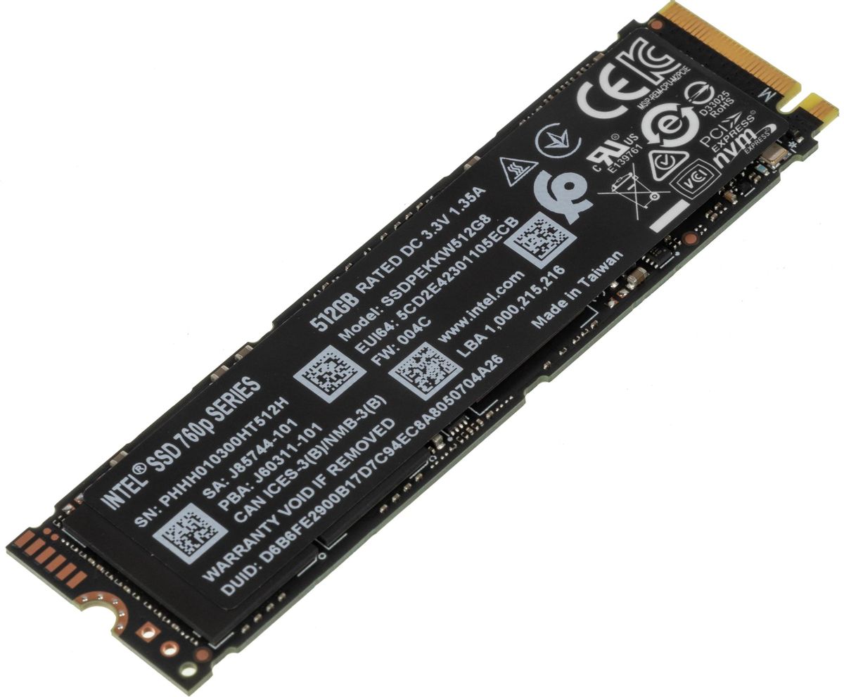 SSD Intel 760p Series SSDPEKKW512G8XT 512 M.2 2280