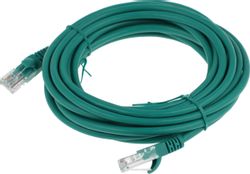 Патч-корд CABLEXPERT PP12-5M/G литой (molded), UTP, кат.5E, 5м,  зеленый