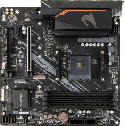 Материнская плата Gigabyte B550M AORUS ELITE, Socket AM4, AMD B550, mATX, Ret