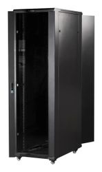 Шкаф коммутационный LanMaster TWT-CBB-27U-6X6-G1 напольный, стеклянная передняя дверь, 27U, 600x600 мм