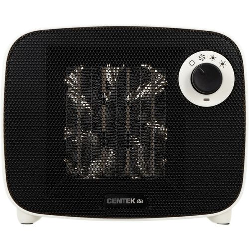 Тепловентилятор керамический CENTEK CT-6023, 1500Вт, 2 режима, белый, черный