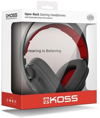 Гарнитура игровая Koss GMR-545-AIR, для компьютера, накладные, черный  [15119851] – купить в Ситилинк | 1160283