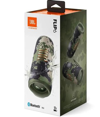 Колонка портативная JBL Flip 6, 30Вт, камуфляж [jblflip6squad] – купить ...
