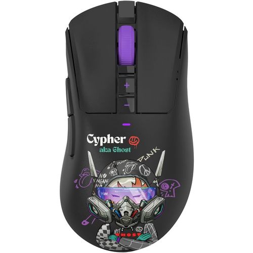Мышь беспроводная A4TECH Bloody R73 Pro, игровая, радио, оптическая, USB, USB-C, 26000dpi, черный и рисунок [r73 pro cypher ghost]