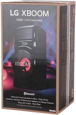 Музыкальный центр LG XBOOM ON66, 300Вт, с караоке, Bluetooth, FM, USB ...