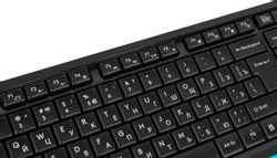 Комплект (клавиатура+мышь) A4TECH Fstyler FG1010, черный и синий