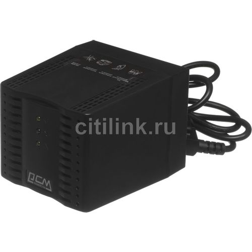 Стабилизатор напряжения POWERCOM TCA-1200 черный [tca-1200 black]