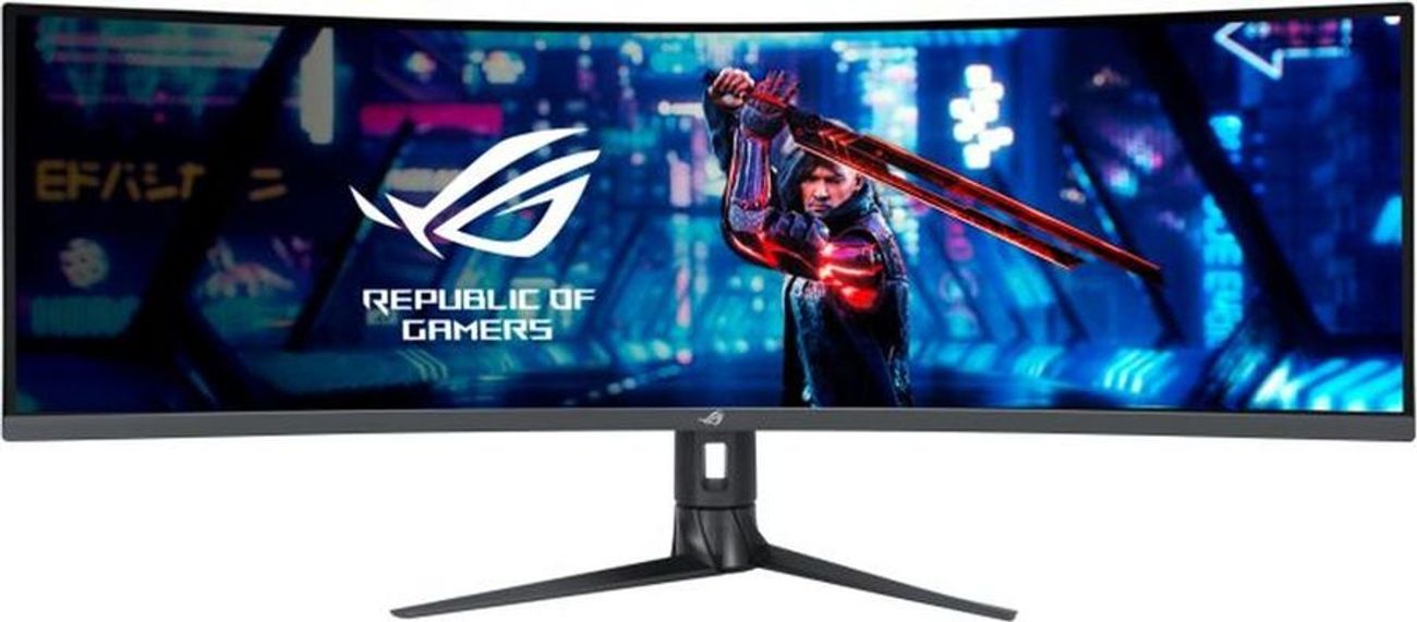 49" Монитор ASUS ROG Strix XG49WCR,  5120x1440,  VA,  165Гц,  1хHDMI,  1хDP,  изогнутый, черный [90lm08i0-b01170]