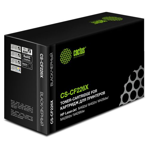Картридж Cactus CS-CF226X, CF226X, черный / CS-CF226X