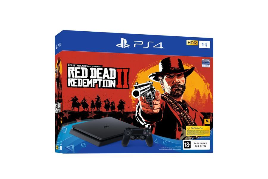 nøjagtigt Vellykket tekst Характеристики Игровая консоль PlayStation 4 Slim +игра: Red Dead  Redemption 2 CUH-2208B, 1ТБ (1100665) смотреть в СИТИЛИНК