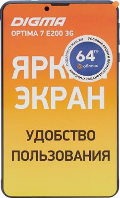 7" Планшет Digma Optima 7 E200 3G 2/16 GB SC7731E 3G, 1024 x 600 ...
