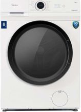 Стиральная машина Midea MF100W80BS/W-RU, с фронтальной загрузкой, с ...
